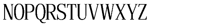 Bruchey Light Condensed Font UPPERCASE