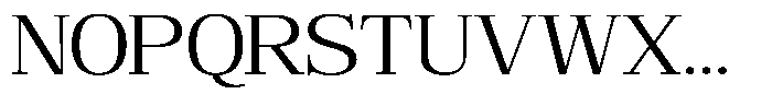 Bruchey Light Expanded Font UPPERCASE
