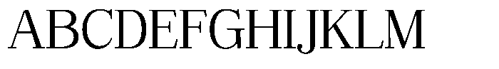 Bruchey Light Semi Expanded Font UPPERCASE