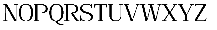 Bruchey Light Semi Expanded Font UPPERCASE