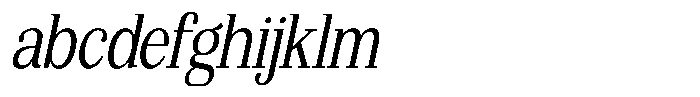 Bruchey Light Slanted Condensed FONT
