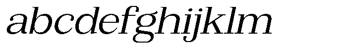 Bruchey Light Slanted Expanded FONT