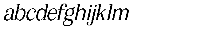 Bruchey Light Slanted Semi Condensed FONT