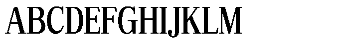 Bruchey Medium Condensed Font UPPERCASE