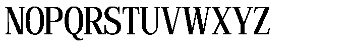 Bruchey Medium Condensed Font UPPERCASE