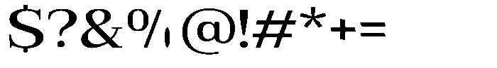 Bruchey Medium Expanded Font OTHER CHARS