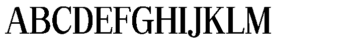 Bruchey Medium Semi Condensed Font UPPERCASE