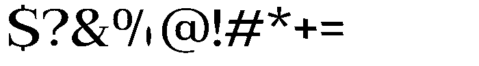 Bruchey Medium Semi Expanded Font OTHER CHARS