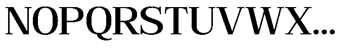 Bruchey Medium Semi Expanded Font UPPERCASE