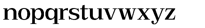 Bruchey Medium Semi Expanded Font LOWERCASE