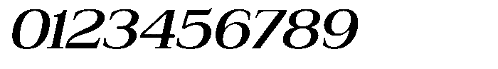 Bruchey Medium Slanted Expanded Font OTHER CHARS