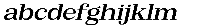 Bruchey Medium Slanted Expanded FONT