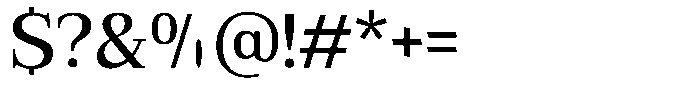 Bruchey Medium Font OTHER CHARS