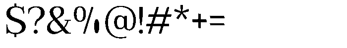 Bruchey Regular Font OTHER CHARS