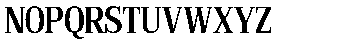 Bruchey Semi Bold Condensed Font UPPERCASE