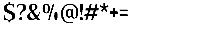 Bruchey Semi Bold Semi Condensed Font OTHER CHARS