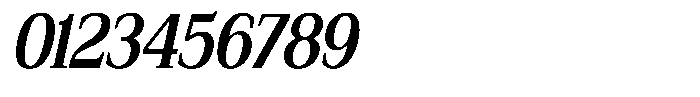 Bruchey Semi Bold Slanted Condensed Font OTHER CHARS