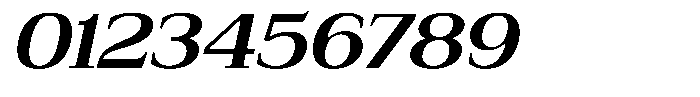 Bruchey Semi Bold Slanted Expanded Font OTHER CHARS