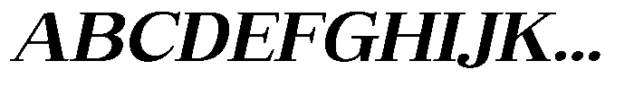 Bruchey Semi Bold Slanted Expanded Font UPPERCASE