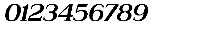 Bruchey Semi Bold Slanted Semi Expanded Font OTHER CHARS