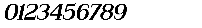 Bruchey Semi Bold Slanted Font OTHER CHARS