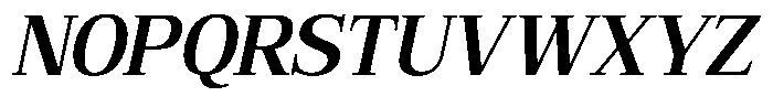 Bruchey Semi Bold Slanted Font UPPERCASE