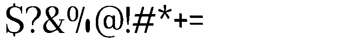 Bruchey Semi Condensed Font OTHER CHARS