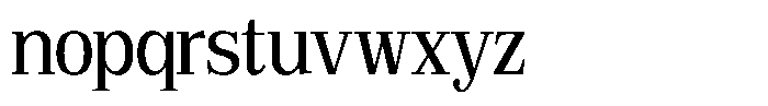 Bruchey Semi Condensed Font LOWERCASE