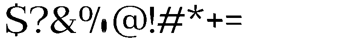 Bruchey Semi Expanded Font OTHER CHARS