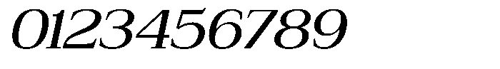 Bruchey Slanted Expanded Font OTHER CHARS