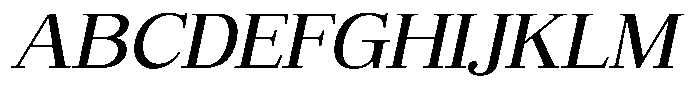 Bruchey Slanted Expanded Font UPPERCASE