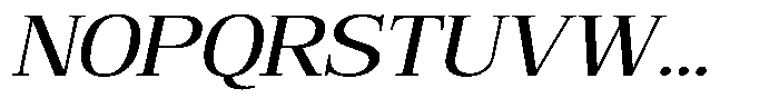 Bruchey Slanted Expanded Font UPPERCASE