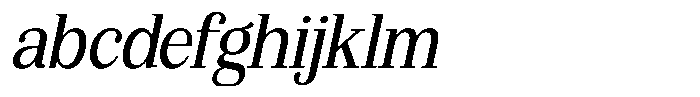 Bruchey Slanted Semi Condensed FONT