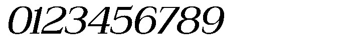 Bruchey Slanted Semi Expanded Font OTHER CHARS
