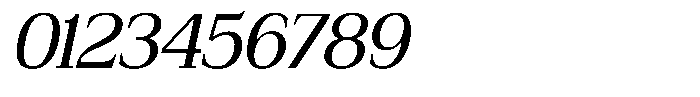 Bruchey Slanted Font OTHER CHARS