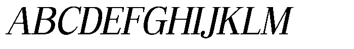 Bruchey Slanted Font UPPERCASE