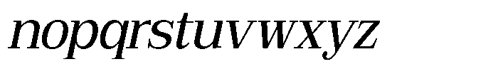 Bruchey Slanted Font LOWERCASE