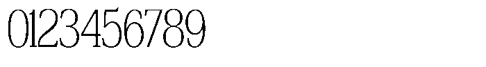 Bruchey Thin Condensed Font OTHER CHARS