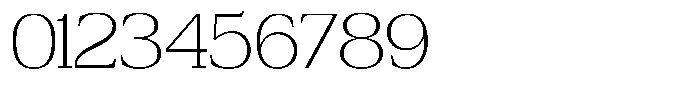 Bruchey Thin Expanded Font OTHER CHARS