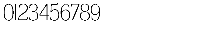Bruchey Thin Semi Condensed Font OTHER CHARS