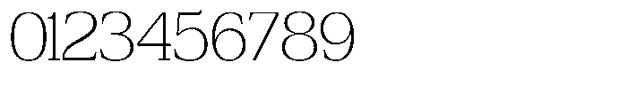 Bruchey Thin Semi Expanded Font OTHER CHARS