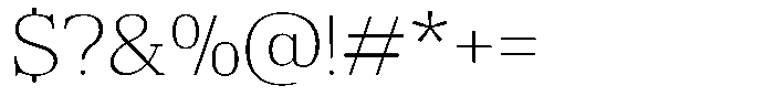 Bruchey Thin Semi Expanded Font OTHER CHARS