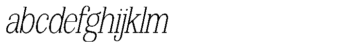 Bruchey Thin Slanted Condensed FONT