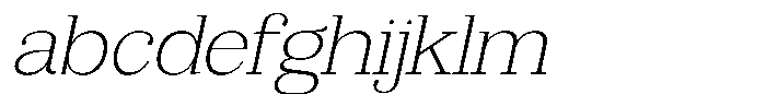 Bruchey Thin Slanted Expanded FONT