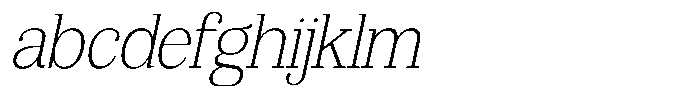 Bruchey Thin Slanted FONT
