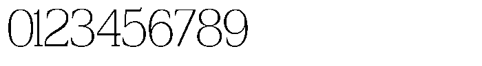 Bruchey Thin Font OTHER CHARS