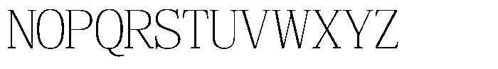 Bruchey Thin Font UPPERCASE
