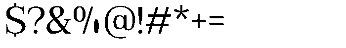 Bruchey Variable Thin Font OTHER CHARS
