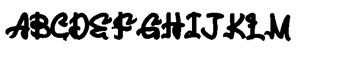 Bruksy Font UPPERCASE