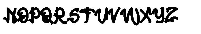 Bruksy Font UPPERCASE